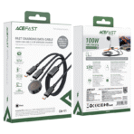 ACEFAST C6-11 3-in-1 100W Cable with Wireless Charger - Image 5