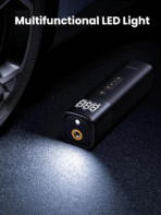 Ugreen Portable Tire Inflator - 150PSI/10.3BAR DC 12V Air Compressor with LED Light - Image 5