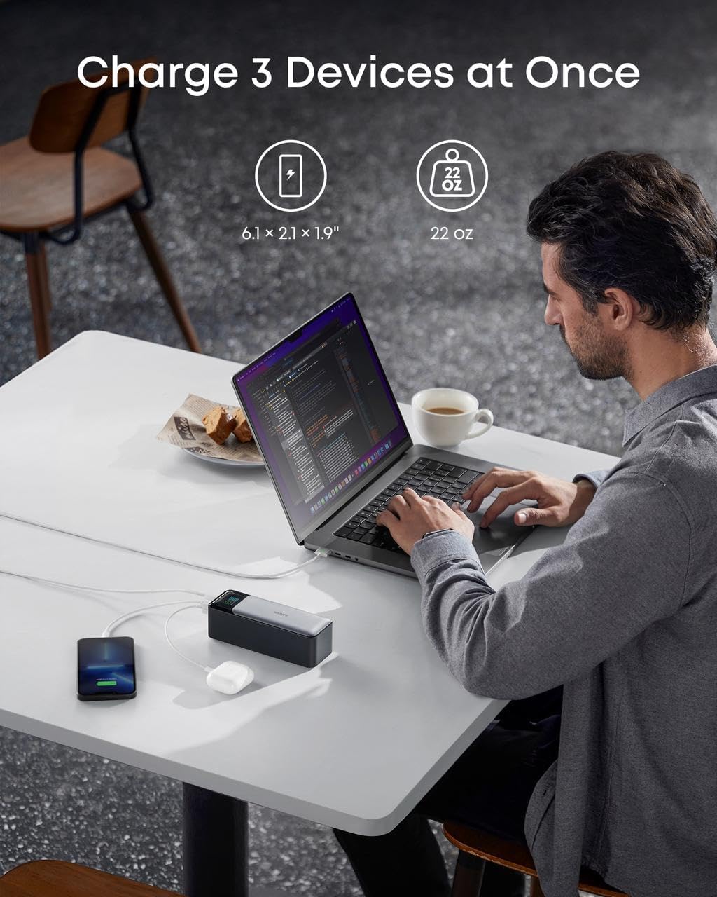 Anker 737 Powerbank 140W 24000mAh Powerbank A1289 1
