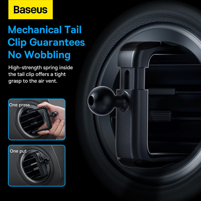 Baseus Metal Age 2 Gravity Car Mount Round Air Vent Version SUJS000001 1