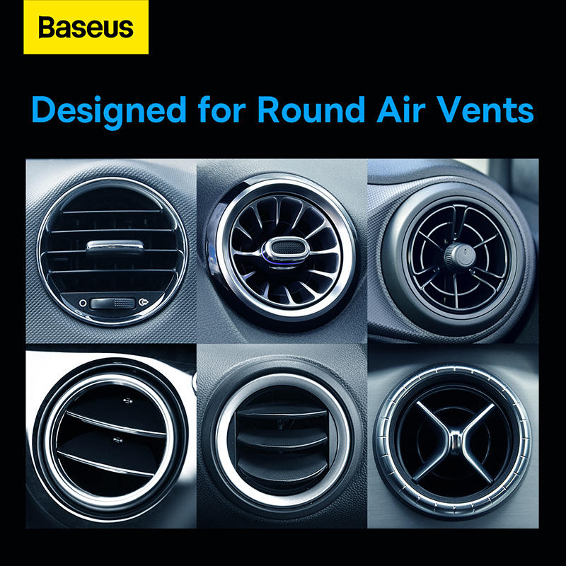 Baseus Metal Age 2 Gravity Car Mount Round Air Vent Version SUJS000001 2