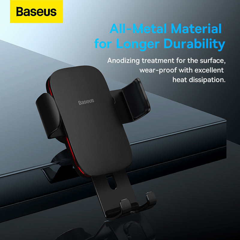 Baseus Metal Age 2 Gravity Car Mount Round Air Vent Version SUJS000001 6