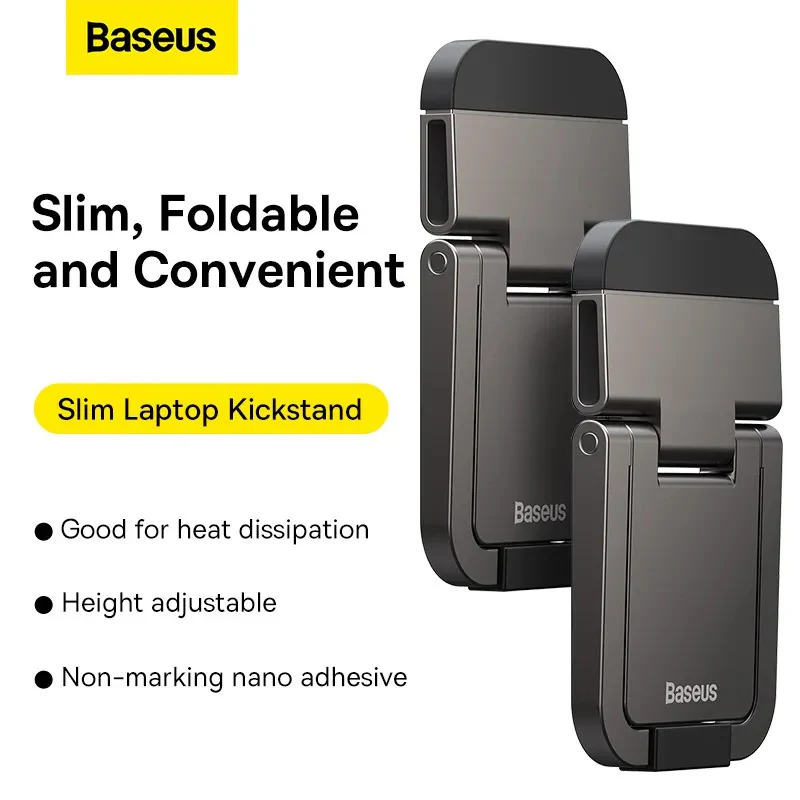 Baseus Slim Laptop Kickstand (2 PCS) - LUZC000013 2 Baseus Slim Laptop Kickstand (2 PCS) Compact, Durable, Heat Dissipation, Adjustable Viewing Angle - Image 2