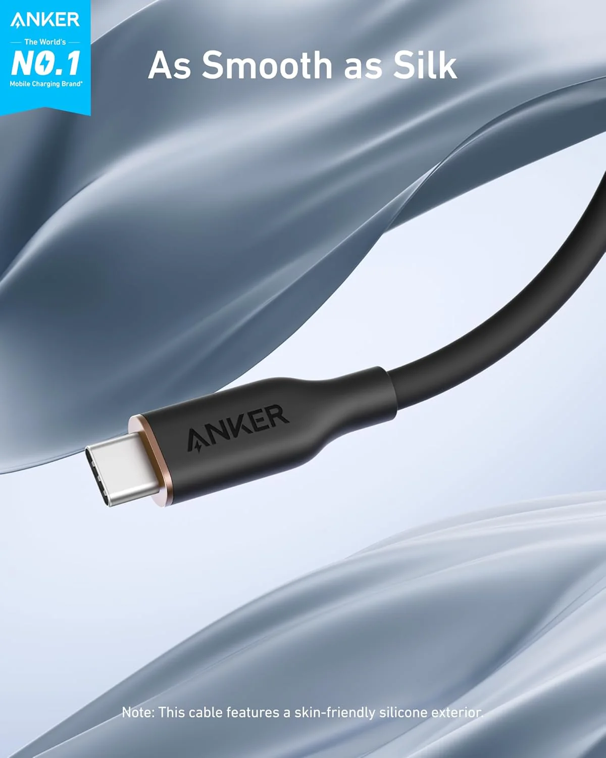 Anker 643 USB C to USB C Cable Flow Silicone 1