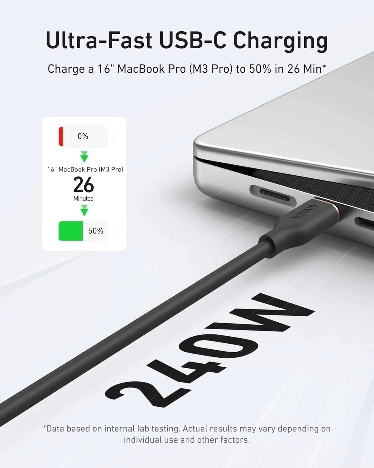 Anker 643 USB C to USB C Cable Flow Silicone 3