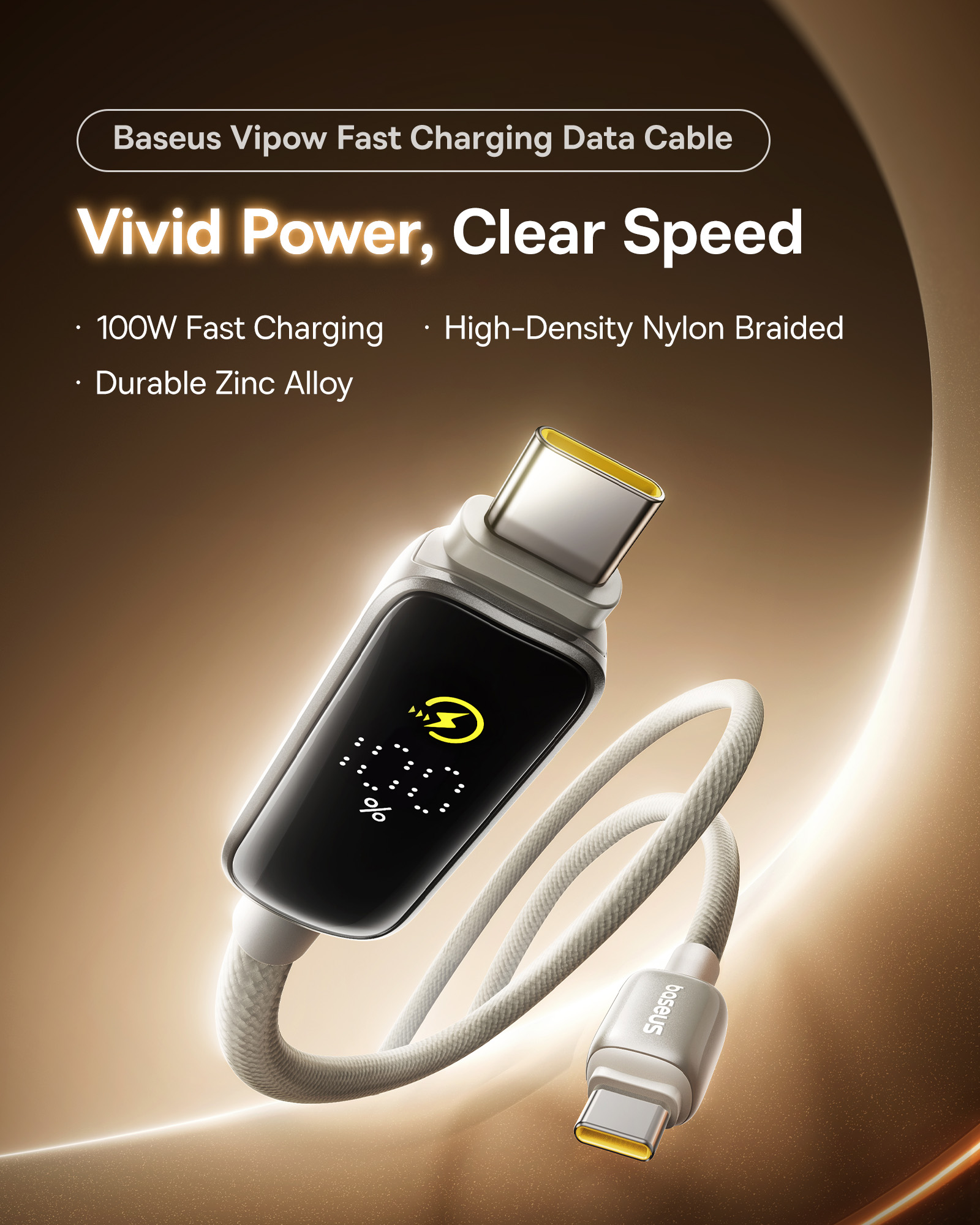 Baseus Vipow 100W Fast Charging Cable USB C to USB C P10381802851 7