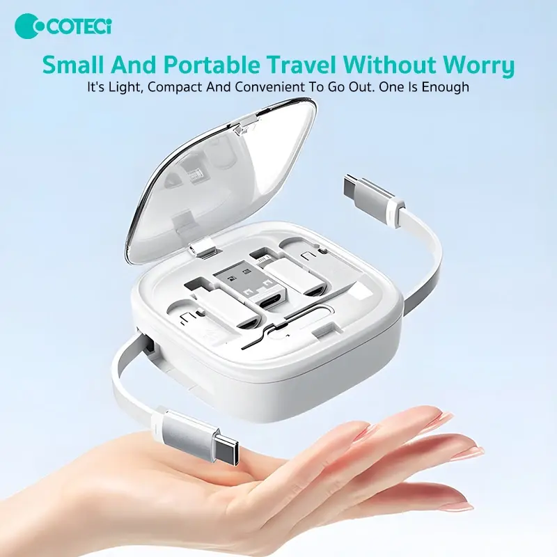 COTECi 87701 Travel Edition Multi Function Retractable Cable Organizer 5