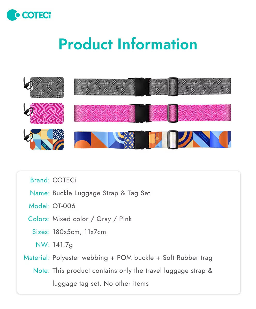 COTECi OT 006 Travel Luggage Strap Tag 1