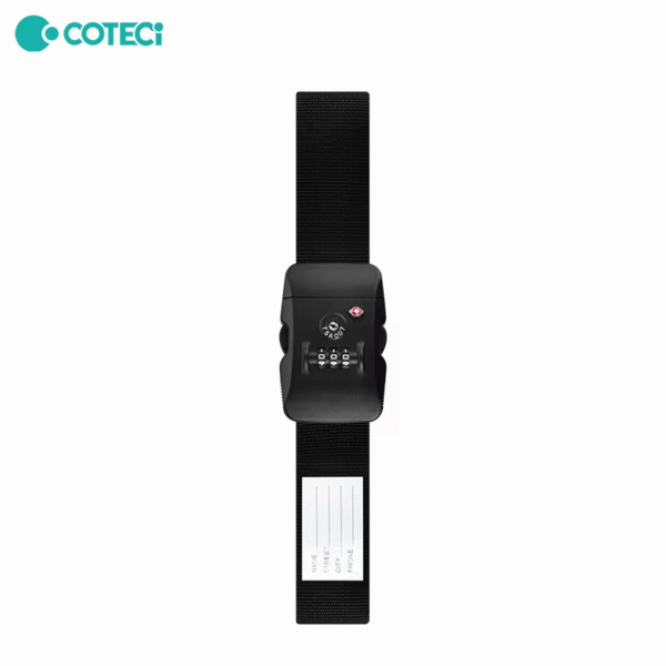 COTECi TR-004 Luggage Strap TSA Approved Suitcase Strap with Lock
