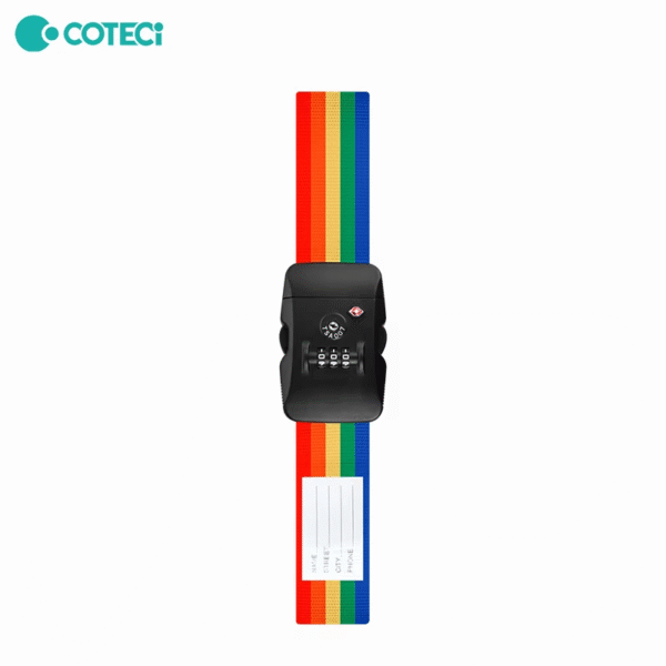COTECi TR-004 Luggage Strap TSA Approved Suitcase Strap with Lock