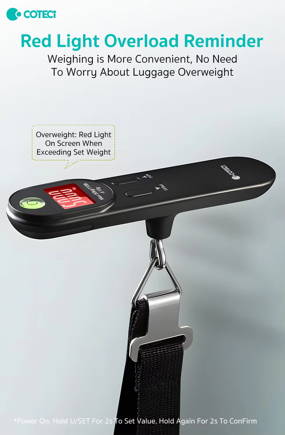 COTECi TR 044 Digital Luggage Scale 50kg 3
