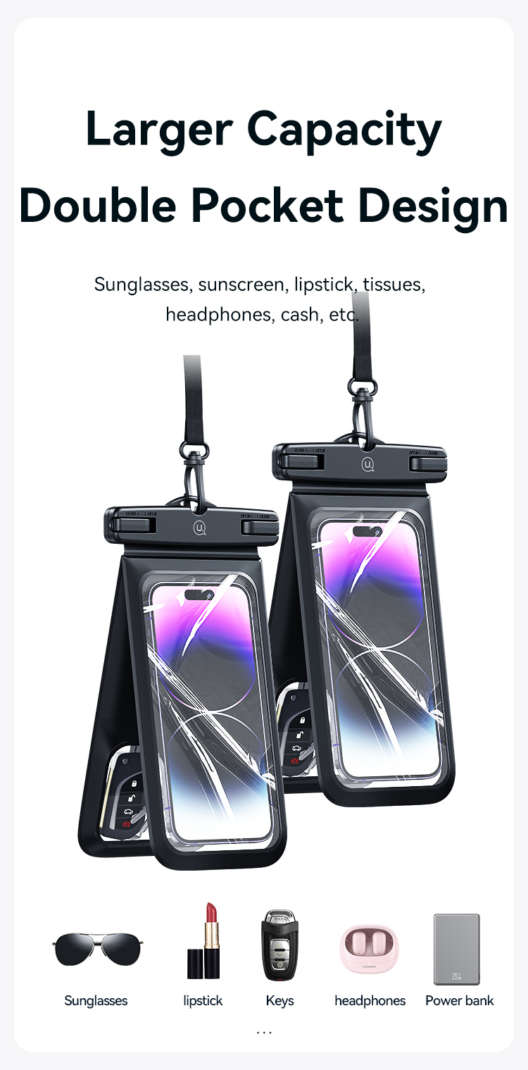 USAMS YD014 IP68 Waterproof Bag Mobile Phone Case 