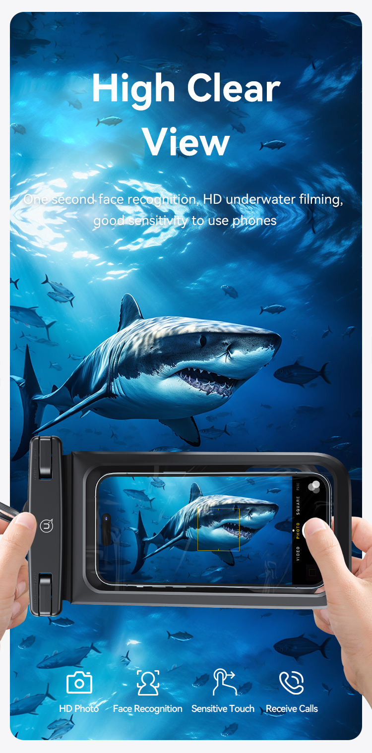 USAMS YD014 IP68 Waterproof Bag Mobile Phone Case 