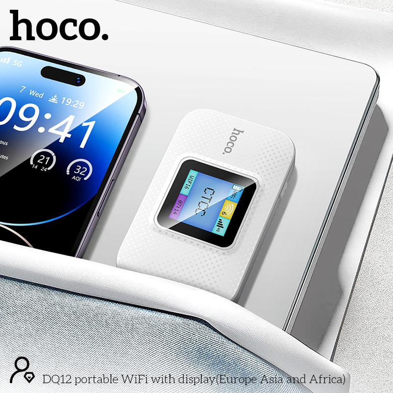 Hoco DQ12 Mobile Portable Pocket WiFi with Display 1