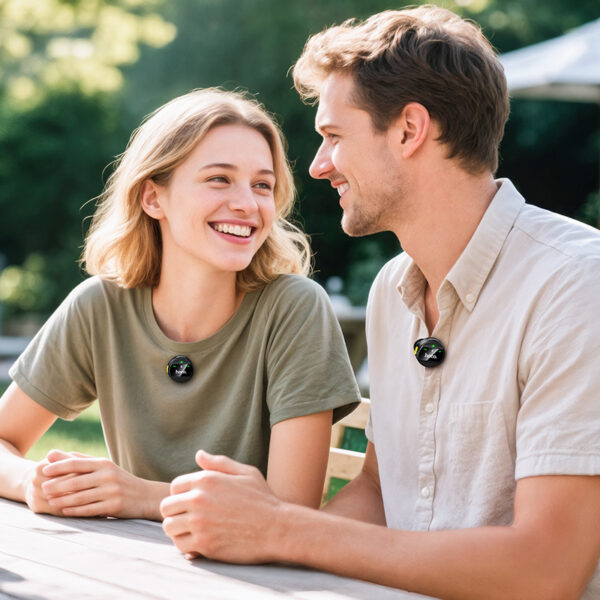 Hoco L22 Bright 2 in 1 wireless microphone with case iPType C 3