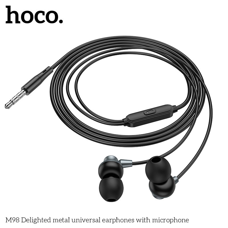 Hoco M98 Metal Universal Earphones with Microphone 2