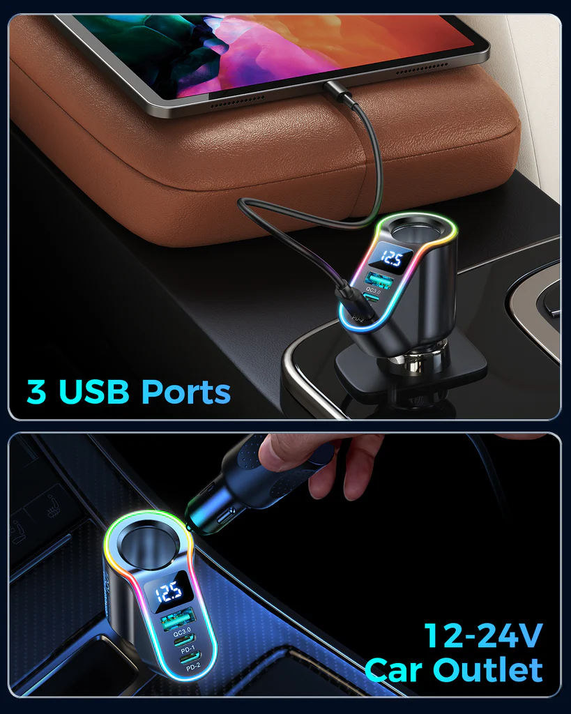 JOYROOM JR CL21 150W 4 in 1 Car Charger 1