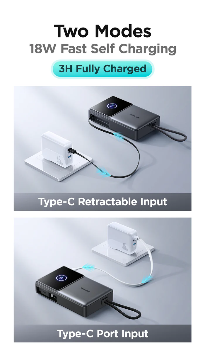 JOYROOM JR PR1 Power Bank 10000mAh 22.5W Super Fast Charging 5