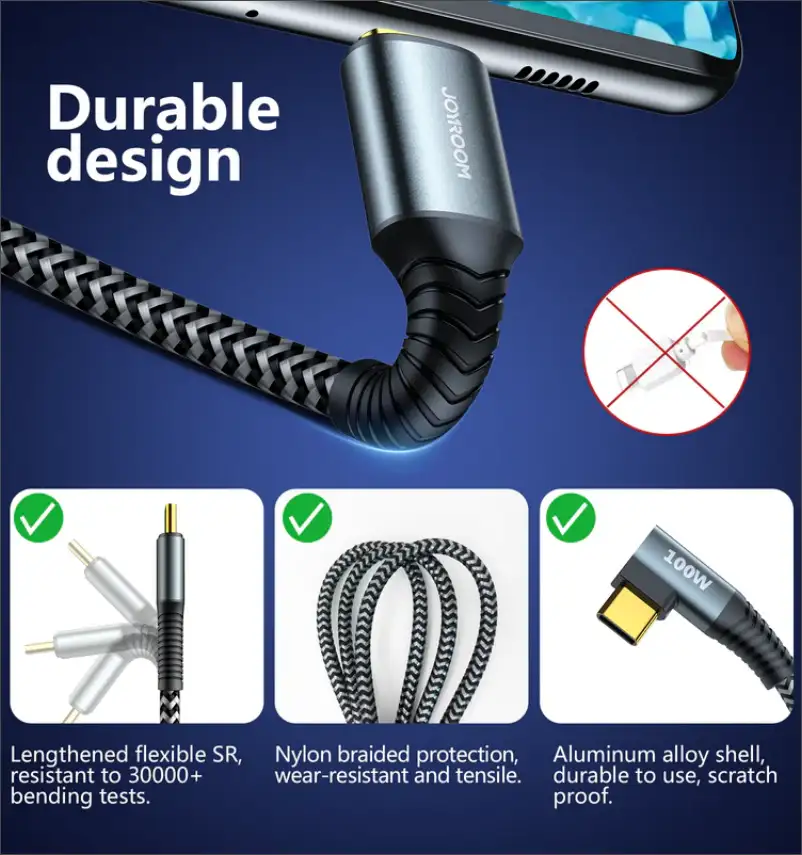 JOYROOM S 1550N12 1.5M 100W Type c To Type c Cable 1