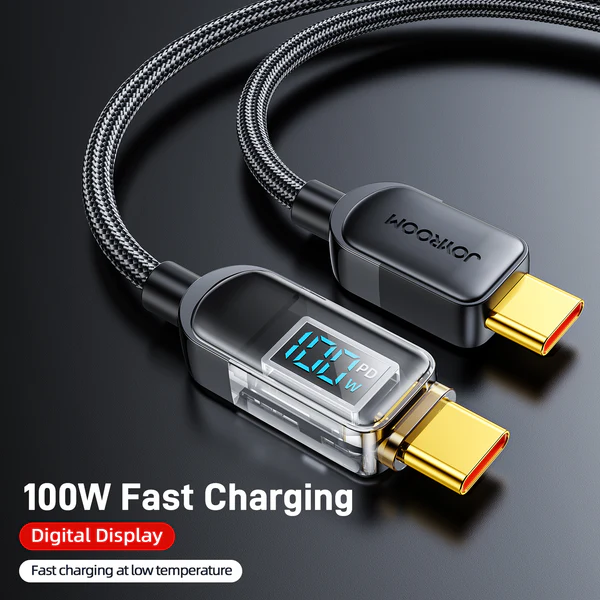 JOYROOM S CC100A4 100W Digital Display Type C to Type C Charging Cable 5