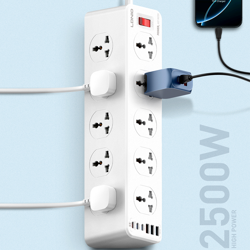 LDNIO SC10610C Power Strip With 10 Outlets 6 USB Ports 4