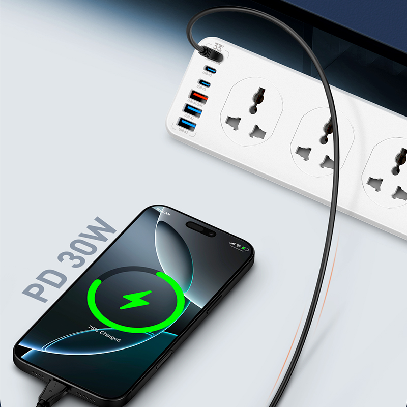 LDNIO SC10610C Power Strip With 10 Outlets 6 USB Ports 5