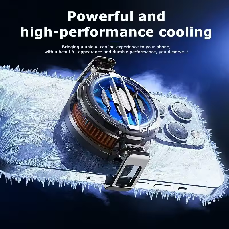 MEMO CX07 Magnetic Cooler Fan 15W Instant Heatdissipation Phone Cooler Semiconductor Heatsink Compatible with Mobile and Tab Cooling Fan for Gaming 14
