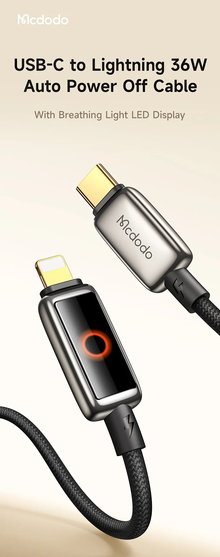 Mcdodo CA 6670 Type C to Lightning Cable 36W 1 1