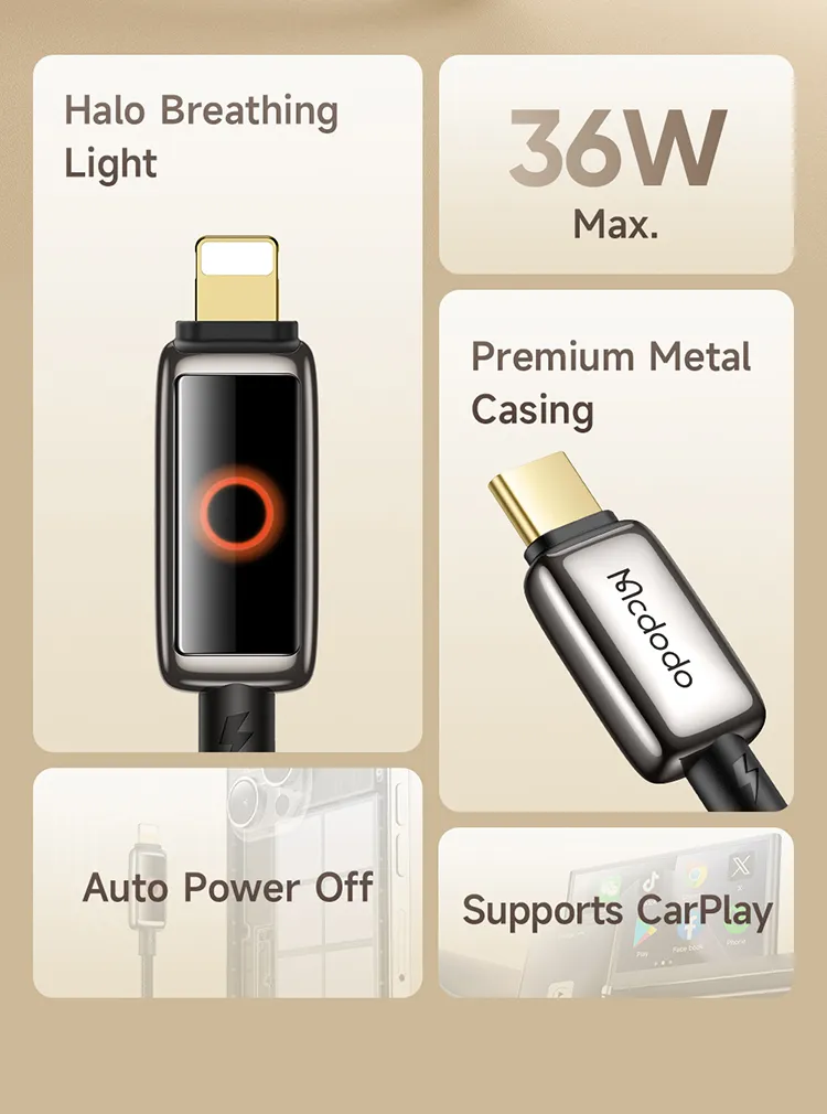 Mcdodo CA 6670 Type C to Lightning Cable 36W 1 6
