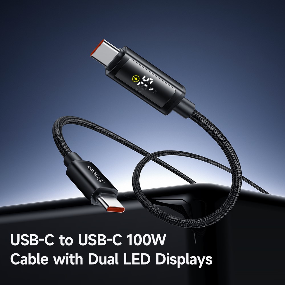 Mcdodo CA 8000 Type C to Type C Digital Display 100W PD Fast Charging Cable 1 5