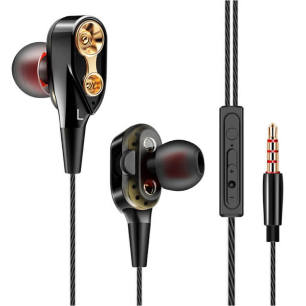 QKZ CK8 Wired Sports HiFi Piston Four Unit Earphone