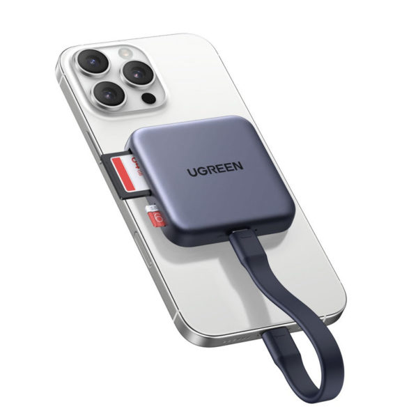 UGREEN 65095 (CM898) MagFlow Portable Magnetic USB-C Card Reader