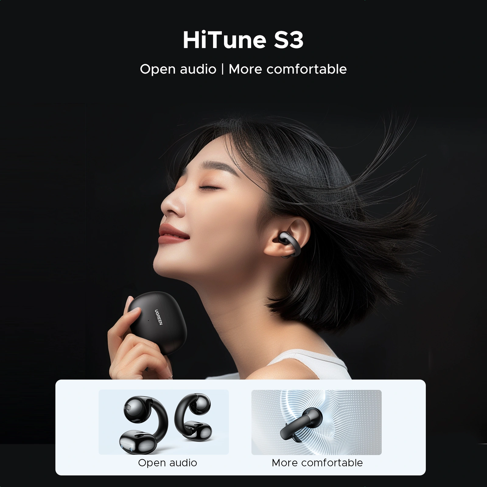 UGREEN HiTune S3 True Wireless Earbuds Black WS209 45785 Ugreenlk 7