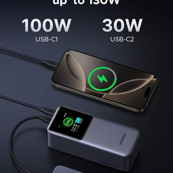 UGREEN PB721 (35524) Nexode Power Bank 20000mAh 130W with Smart Digital Display