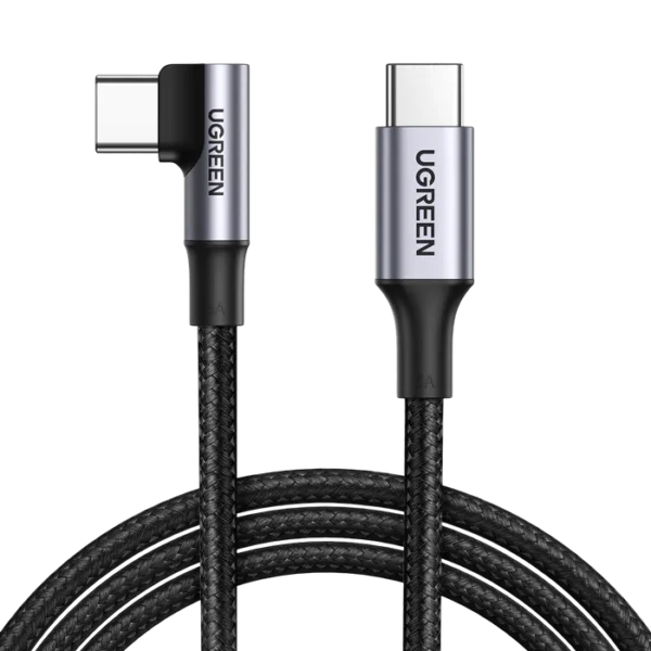 UGREEN US334 (70645) 100W USB C Cable 90 Degree Type C Charging Cable (2M)