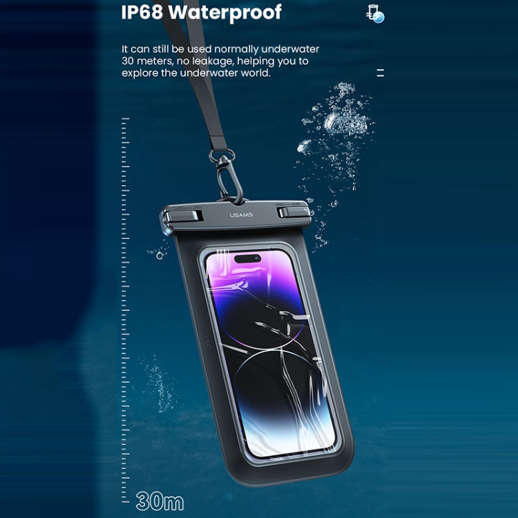 USAMS US YD012 6.7 inch Transparent Waterproof Mobile Phone Bag 6