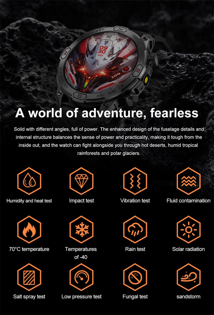 Valdus VD36 Pro Amoled Rugged Smart Watch