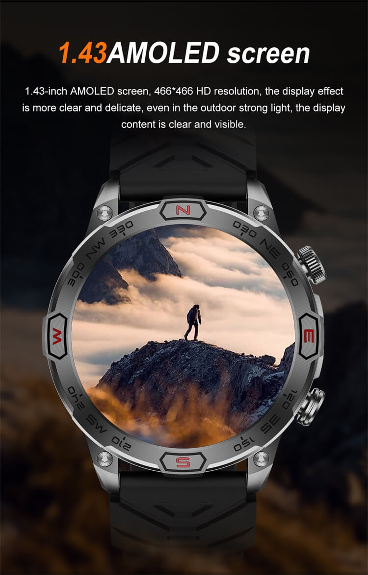 Valdus VD36 Pro Amoled Rugged Smart Watch