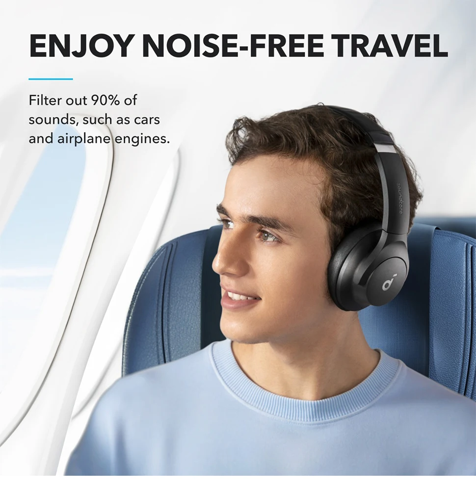 Anker Q20i Hybrid Active Noise Cancelling Headphones 5