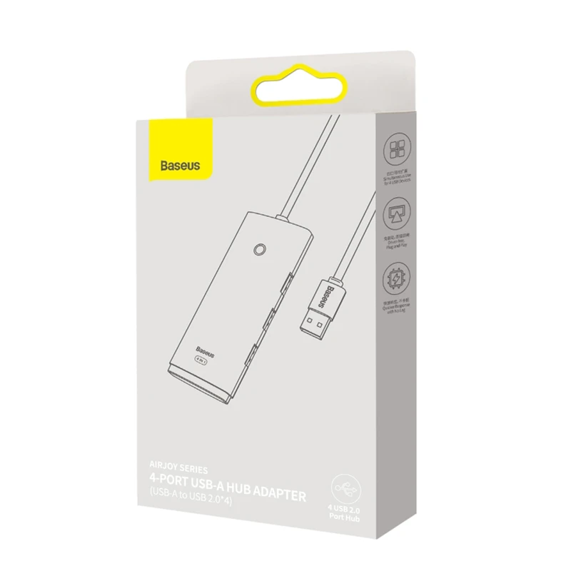 Baseus AirJoy Series 4 Port USB A HUB Adapter WKQX070001 2