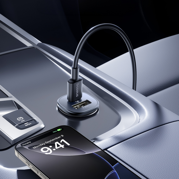 Baseus GoTrip USB A USB C PD 30W QC Car Charger C00072300123 1