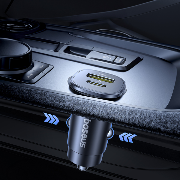 Baseus GoTrip USB A USB C PD 30W QC Car Charger C00072300123 2