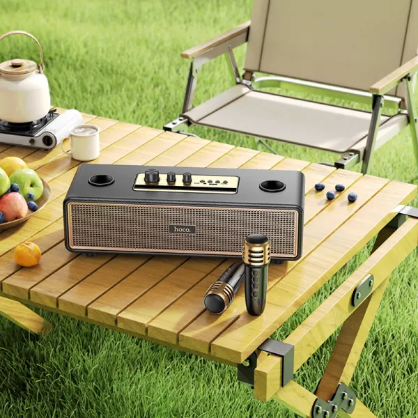 Hoco BS63 Graceful Wireless Dual Mic Bluetooth Speaker 2