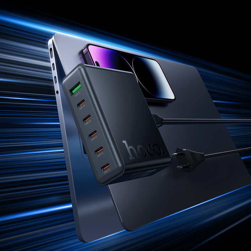 Hoco C152A Modern PD 70W 6 port5C1A Desktop Charger 1