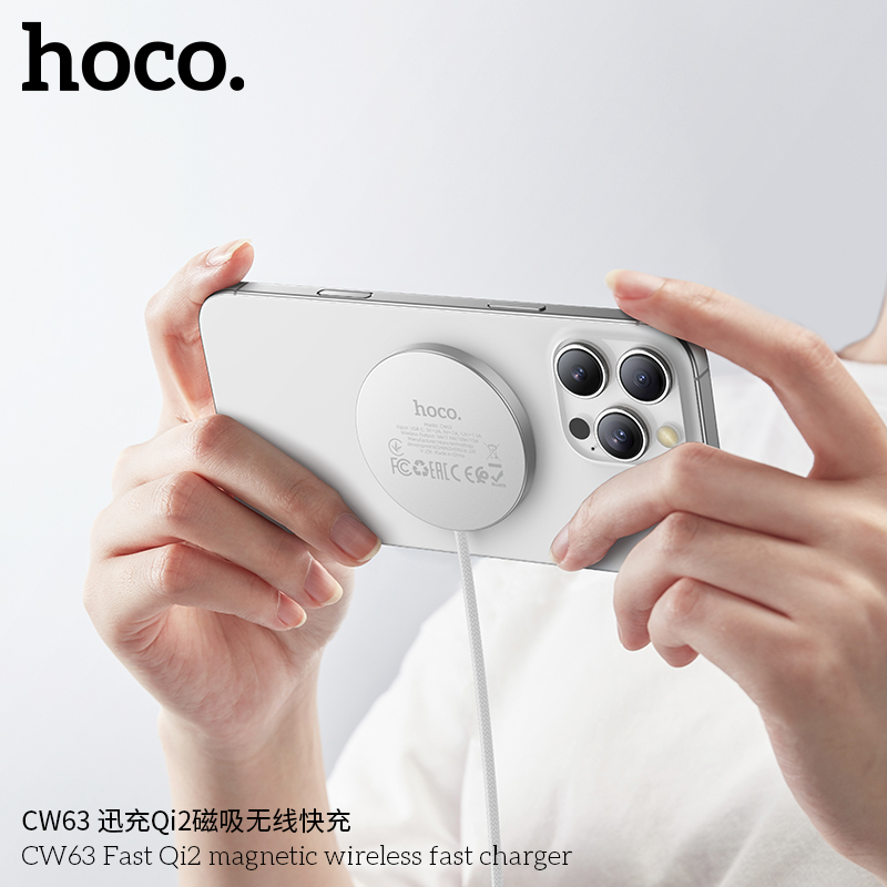 Hoco CW63 Fast Qi2 Magnetic Wireless Fast Charger 2