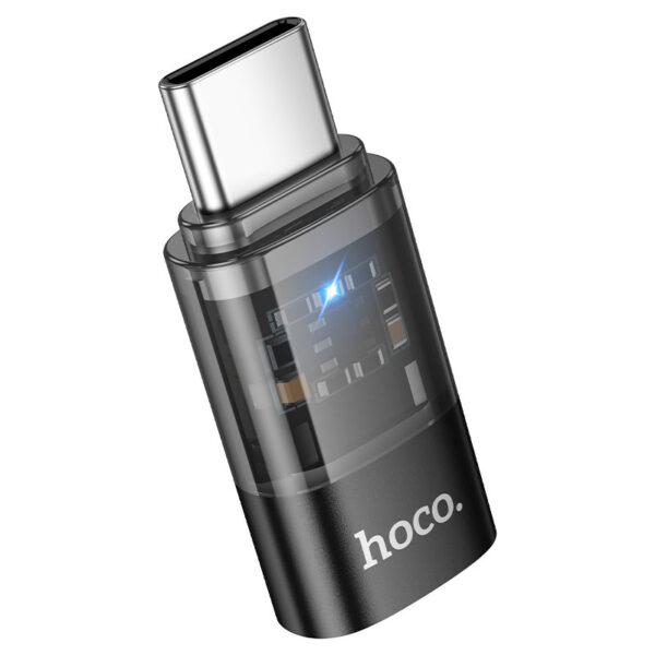 Hoco UA36D Type-C male to Lightning female Transparent Converter