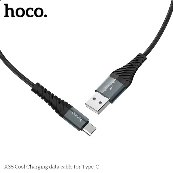 Hoco X38 USB-A to USB-C Fast Charging Data Cable