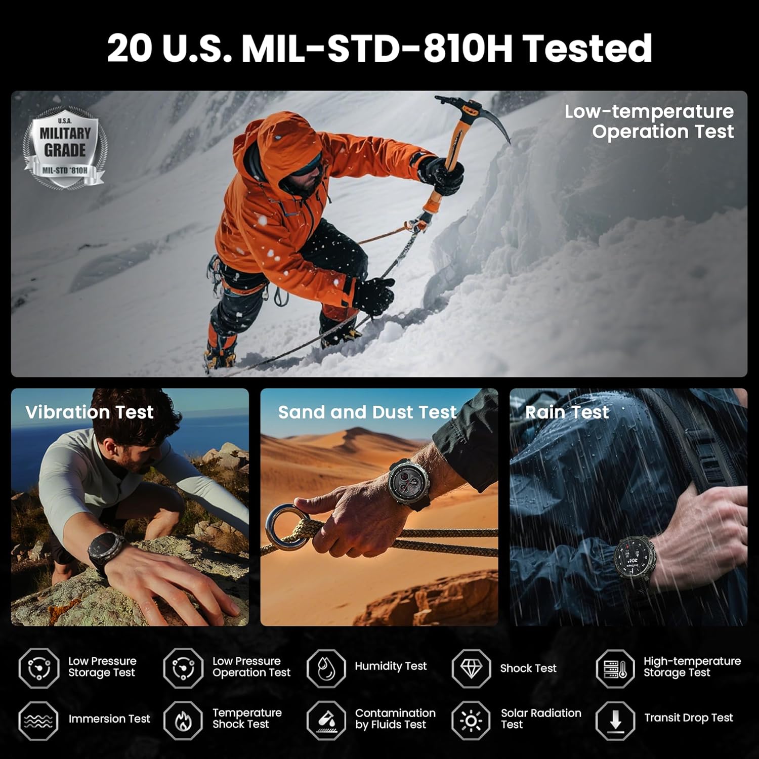 KOSPET TANK T4 Rugged GPS Smartwatch 8