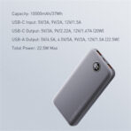 LDNIO 22.5W 10000mAh Ultra Slim Led Digital Display Power Bank PQ10 - Image 2