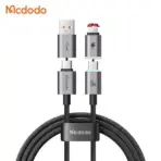 Mcdodo 60W Max PD 4-in-1 L Data Cable 1.2M with Magnetic Ends for Tidy Storage - Image 2